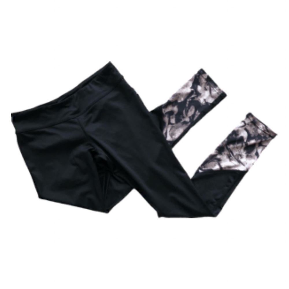 Women’s S Black/Beige Print Leggings Bee & Ceci